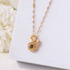 Jewelry Swan Clavicle Chain Pendant Brass Titanium Steel Geometric Natural Diamond