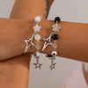 Jewelry Sweet Imitation Pearl Bow Heartshaped Starshaped Alloy Bracelet