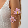Jewelry Sweet Style Flower Leather Wax Thread Handmade Necklace And Earrings