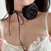 Jewelry Sweet Style Rose Satin Flannel Handmade Necklace
