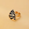 Jewelry Threepiece Set Alloy Geometric Triangle Leopard Print Electroplating For Women