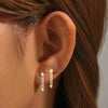 Jewelry Titanium Alloy Stainless Steel Geometric Electroplating Pendant Earrings Unisex
