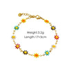 Jewelry Titanium Steel And Stainless Steel With Geometric And Floral Patterns Dripping Oil Handmade Chain