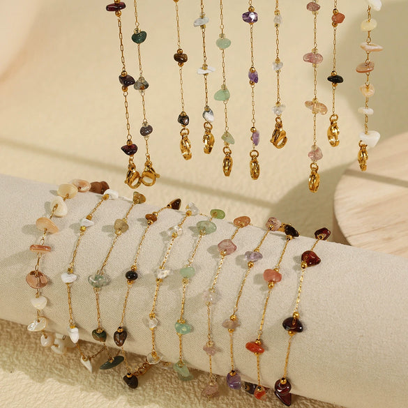 Jewelry 316L Stainless Steel Bohemian Geometric Electroplated For Women