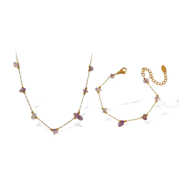 Jewelry 316L Stainless Steel Bohemian Geometric Electroplated For Women