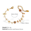 Jewelry 316L Stainless Steel Bohemian Geometric Electroplated For Women