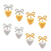 Jewelry Titanium Steel Bow Joker Style Electroplated Pendant Earrings
