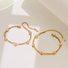 Jewelry Titanium Steel Bracelet Geometric Electroplating Women's