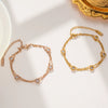 Jewelry Titanium Steel Bracelet Geometric Electroplating Women's