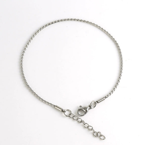 Jewelry 316L Stainless Steel Bracelet Geometric Style Electroplating For Men And Women
