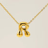 Jewelry Titanium Steel Clavicle Chain With Cartoon Bubble And English Letter Design Electroplated