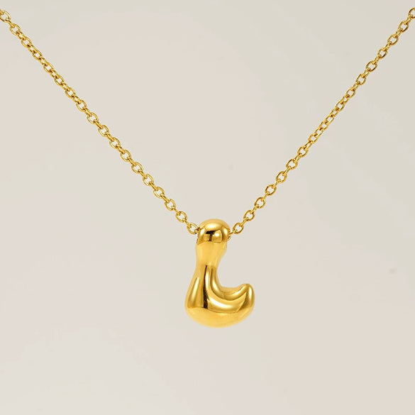 Jewelry Titanium Steel Clavicle Chain With Cartoon Bubble And English Letter Design Electroplated