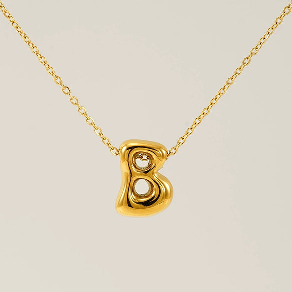 Jewelry Titanium Steel Clavicle Chain With Cartoon Bubble And English Letter Design Electroplated