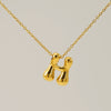 Jewelry Titanium Steel Clavicle Chain With Cartoon Bubble And English Letter Design Electroplated
