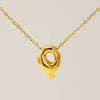 Jewelry Titanium Steel Clavicle Chain With Cartoon Bubble And English Letter Design Electroplated