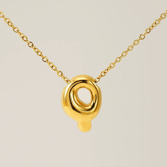Jewelry Titanium Steel Clavicle Chain With Cartoon Bubble And English Letter Design Electroplated