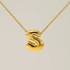 Jewelry Titanium Steel Clavicle Chain With Cartoon Bubble And English Letter Design Electroplated