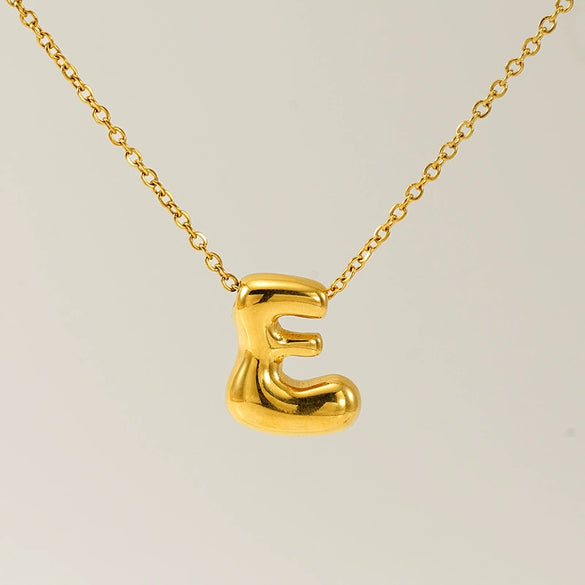 Jewelry Titanium Steel Clavicle Chain With Cartoon Bubble And English Letter Design Electroplated