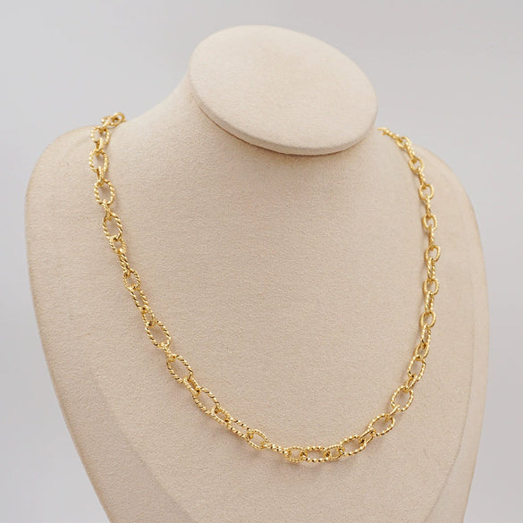 Jewelry Titanium Steel Cross Chain Ushape Geometric Handmade Clavicle Chain Necklace For Women