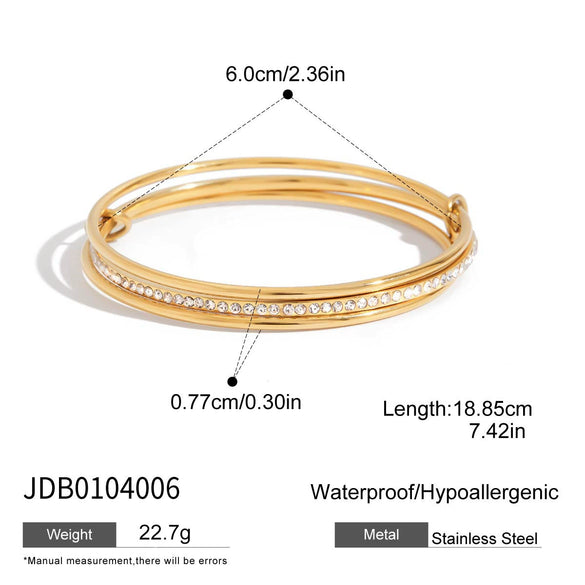 Jewelry Titanium Steel Electroplating Ins Style Geometric Bracelet