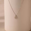 Jewelry Titanium Steel Flower Retro Electroplated Necklace For Women