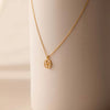Jewelry Titanium Steel Flower Retro Electroplated Necklace For Women
