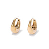Jewelry Titanium Steel Geometric Electroplating Earrings For Women Simple Trendy Light Luxury Niche Design