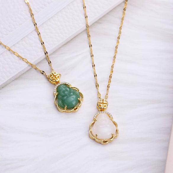 Jewelry Titanium Steel Geometric Mixed Gem Inlay Twisted Chain Electroplating Women's Necklace