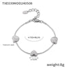 Jewelry 316L Stainless Steel Geometric Snake Bone Chain Pendant With Love Pattern Electroplating Design