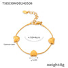 Jewelry 316L Stainless Steel Geometric Snake Bone Chain Pendant With Love Pattern Electroplating Design