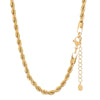 Jewelry Titanium Steel Geometric Twist Necklace Vacuum Electroplated