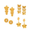 Jewelry 316L Stainless Steel Gold Plated Geometric Style Earrings