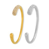 Jewelry 316L Stainless Steel Goldplated Geometric Open Bracelet
