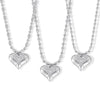 Jewelry Titanium Steel Hollow Love Mesh Texture Geometric Electroplated Rice Bead Chain For Women