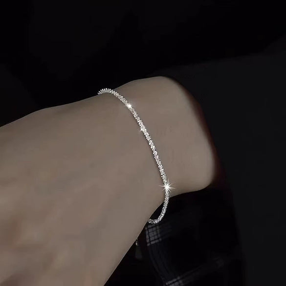 Jewelry Titanium Steel Imitation Pearl Black Stone Geometric Double Layer Necklace Bracelet Suit Electroplating