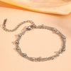 Jewelry Titanium Steel Multi Layer Clip Bead Chain Set With Diamonds Bamboo Chain Style For Women