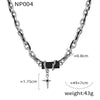 Jewelry 316L Stainless Steel Niche Hiphop Style Winding Color Zircon Chain Electroplating Design