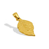 Jewelry Titanium Steel Pendant Leaf Shape Real Gold Electroplated For Men And Women Fashion Style