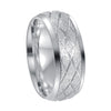 Jewelry Titanium Steel Ring Diamond Plaid Frosted Electroplating Unisex