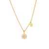 Jewelry Titanium Steel Shell Flower Pattern Necklace Bracelet Earrings For Women