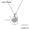 Jewelry 316L Stainless Steel Shell Shape Diamondencrusted Freshwater Pearl Electroplating Unisex
