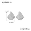 Jewelry 316L Stainless Steel Shell Shape Diamondencrusted Freshwater Pearl Electroplating Unisex