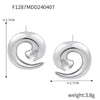 Jewelry 316L Stainless Steel Spiral Twist Design Electroplating