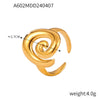 Jewelry 316L Stainless Steel Spiral Twist Design Electroplating