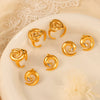 Jewelry 316L Stainless Steel Spiral Twist Design Electroplating