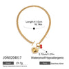 Jewelry Titanium Steel Stainless Steel Cherry Cuban Chain Electroplated Women's Love Style