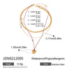 Jewelry Titanium Steel Stainless Steel Geometric Multilayer Love Necklace Stacked For Women With Electroplating