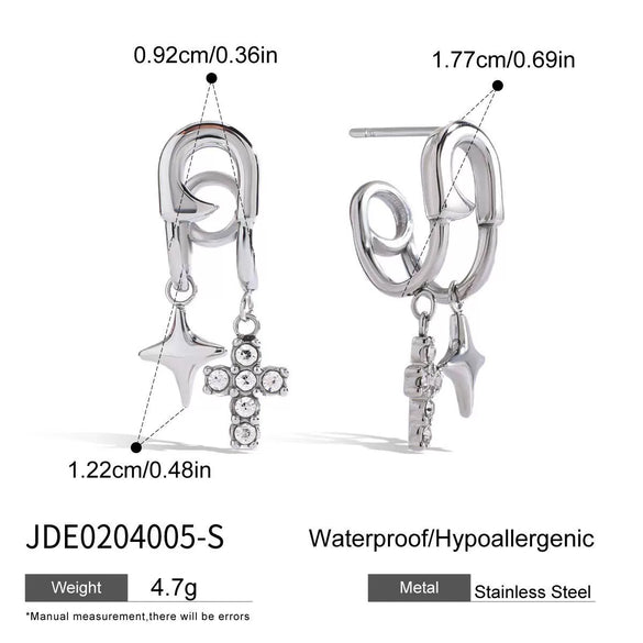 Jewelry Titanium Steel Stainless Steel Heart Water Drop Bell Electroplating Women