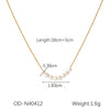 Jewelry Titanium Steel Stainless Steel Imitation Pearl Flowershaped Women's Natural Style Vacuum Plating Set With Pearls Necklace