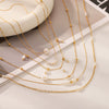 Jewelry Titanium Steel Stainless Steel Imitation Pearl Flowershaped Women's Natural Style Vacuum Plating Set With Pearls Necklace